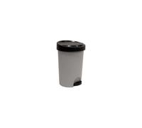 Poubelle moderne de cuisine en plastique 20 litres - Gris Clair