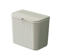 Poubelle murale 7 / 9L Corbeille suspendue avec couvercle, C | Hanging Trash Bin for Bathroom Cabinet Countertop Wall Mounted Can Kitchen