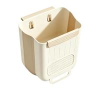 Poubelle Murale à Fixer Récipient À Déchets Pliable Et Compact 6 L Gain De | Corbeille à Déchets pour Porte de Placard Intérieur Salle de Bain Chambre Camping-Car Plan de Travail Sous Évier