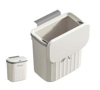 Poubelle Murale avec Couvercle,Poubelle Murale Poubelle pour Salle de Bain | Poubelle murale de grande capacité avec couvercle, rangement d'armoire de cuisine, panier de porte d'armoire pour la mais