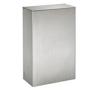 Poubelle murale Axos avec étrier - 10l - inox brossé