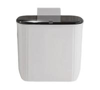 Poubelle Murale - Grande Poubelle Couverte Avec Couvercle,Fournitures Pour | Maison Jardin Pour Toilette Bureau Coin Dorm - Porte Bureau Armoire Salle Dessus Buanderie