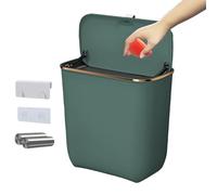 Poubelle murale pour porte de placard | Poubelle de 7 l, accessoires de cuisine, économiseur d'espace sous l'évier, armoire et enc