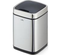 Poubelle No Touch 6 L inox rectangulaire 210x315x210mm Paquet de 4 pièces