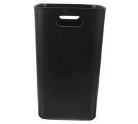 Poubelle Noire 30L sans Couvercle en Plastique Cuisine et Bureau | 30,5x18,5x18,5cm, Design Ouvert Simple, Matériau Épaissi, Usage Polyvalent à Maison