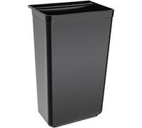 Vogue Poubelle de cuisine à clip 29 L noire polypropylène 335 x 245 x 560 mm
