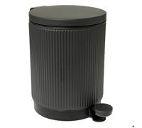 JJA Poubelle de salle de bain Onyx – 5 L – Gris ardoise – à pédale