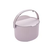 Skaza Organko Daily Poubelle à Compost 3,3L - Petite Poubelle de Table Cuisine avec Couvercle - Plastique Recy acile à Nettoyer au Lave-Vaisselle, Gris Clair