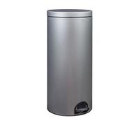 Rossignol Poubelle à pédale Sania 90141 – 30 L gris métal