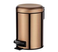 Poubelle p?dale Leman inox métal cuivre 3L