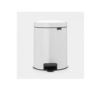 Poubelle pédale 5l Newicon blanc - - Blanc - Plastique