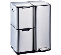 HAJA - Poubelle de Cuisine 60L Tri Sélectif à Pédale - Acier Inox avec Seaux - KITCHEN MOVE
