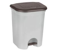 keeeper Poubelle à pédale Torge 2 x 11 L 2 bacs tri argent