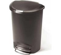 Poubelle plastique semi-circulaire grise, 50 litres - Simplehuman