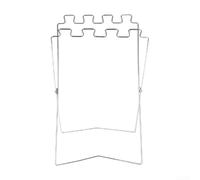 Poubelle pliable portable en fer robuste pour recyclage, camping, voyage, sac à feuilles, cour, désherbage, jardin, 56 x 33 cm (D 49 x 36 cm)