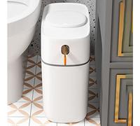 Poubelle, Poubelle 15L Couvercle à Pression sous évier Meuble Cuisine Chambre(/White B)