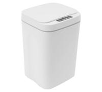 Poubelle - Poubelle automatique à capteur - 16 L - Ouverture automatique sans contact - Étanche IPX5 - Éclairage LED - Rangement pour sac poubelle - Blanc