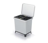 Poubelle poubelle avec couvercle 30L Systema poubelle recyclage plastique gri...