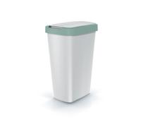 Poubelle poubelle avec couvercle vert 45L poubelle recyclage plastique gris c...