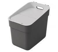 Curver Poubelle de tri Ready To Collect – Recyclé 20 L Gris foncé