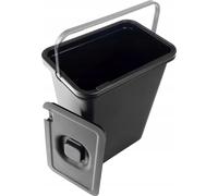 Poubelle pour le tri des déchets - Conteneur à déchets - Volume 10 l - Avec couvercle - Grand format - Noir