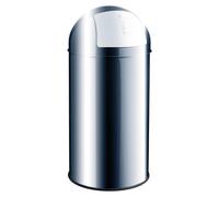 Poubelle professionnelle inox à clapet 30 litres - Argent
