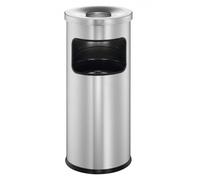 Poubelle professionnelle pour accueil hôtel gare 17 litres - Argent