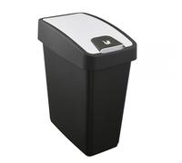 Poubelle Rectangulaire à couvercle basculant 25 litres - Blanc