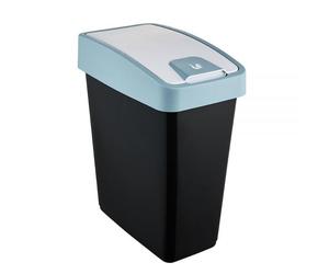 Poubelle Rectangulaire à couvercle basculant 25 litres - Bleu