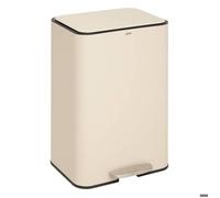 Poubelle rectangulaire à pédale Delta 50L argile - 5five