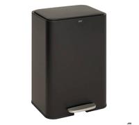 Poubelle rectangulaire à pédale Delta 50L noir - 5five