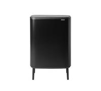 Brabantia Poubelle Bo Touch Bin Hi 2 x 30 L Noir mat