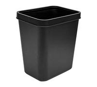 Poubelle Rectangulaire Durable à Dessus Ouvert de 8l, pour Cuisine, Salle de Bains, Bureau, Poubelle en Plastique épais (BLACK)