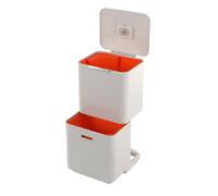 Poubelle recyclage Joseph Joseph Totem Max 60L double compartiment couleur pierre