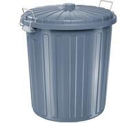 Poubelle 'the big boy' avec couvercle, gris, 55 litres