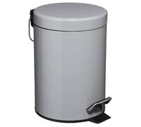 JJA 105614 Poubelle Métal Gris 3 L