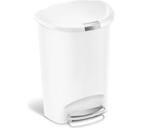 Poubelle, semi-circulaire, 50 litres, blanche - Simplehuman