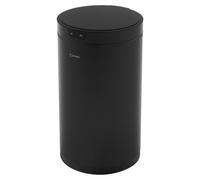 Poubelle sensorisée de 30 litres, noire, sans contact, à ouverture automatique