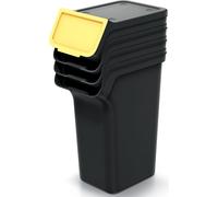 Poubelle Set 4 Poubelles Trieur de déchets Système de tri des déchets Kaddi Q Plastique