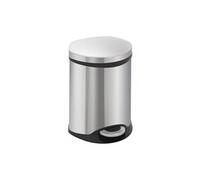 Poubelle shell bin 6l inox mat,