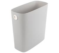 Poubelle Simple en Plastique sans Couvercle pour Papier et Salle de Bain | Grand Ouverture, Surface Intérieure Lisse, Gain de Place, pour Bureau, Étudiants, Placard la Cuisine