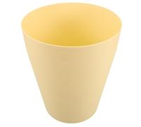 Poubelle Simple Moderne en Plastique Jaune, Compacte et Peu Encombrante | Capacité Modérée, Design Multifonction Solide, pour Salle de Bain et Salon, Style Sobre