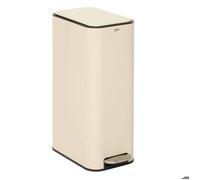 Poubelle slim rectangulaire à pédale Delta 30L argile - 5five