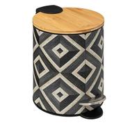 Poubelle de Salle de Bain Canvas 3L Multicolore