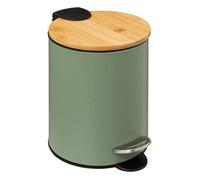 Poubelle soft close 3L ""Trio"" vert kaki - 5five