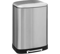 Poubelle spacieuse, inox, 50 L