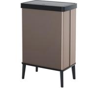 Curver Verto Poubelle sur Pied 54L Rose Perle - Ouverture Touch