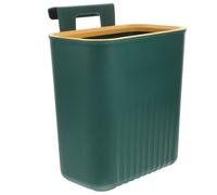 Poubelle suspendue compacte en PP vert pour porte d’armoire | Installation facile sous évier, design peu encombrant, garde la cuisine propre, usage en voiture ou dans