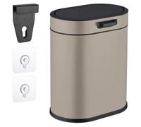Poubelle suspendue de 5 litres, beige, avec bac intérieur