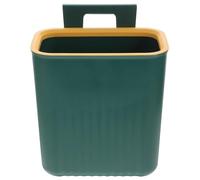 Poubelle suspendue en PP vert compacte pour porte de meuble | Montage mural ou sur porte d’armoire, pour évier et sous meuble, garde la cuisine propre, usage salle de bain